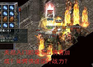 天忍入门即享暴击伤害加成?如何快速提升战力? 天忍入门即享暴击伤害加成?如何快速提升战力?