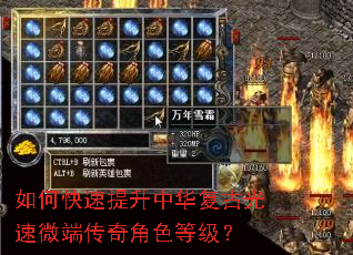 如何快速提升中华复古光速微端传奇角色等级? 如何快速提升中华复古光速微端传奇角色等级?