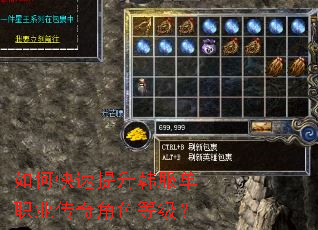 如何快速提升韩服单职业传奇角色等级? 如何快速提升韩服单职业传奇角色等级?