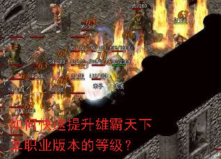 如何快速提升雄霸天下单职业版本的等级? 如何快速提升雄霸天下单职业版本的等级?