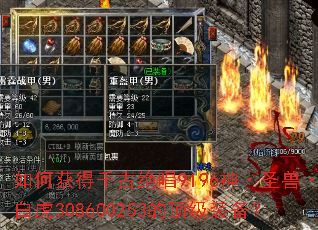 如何获得千古绝唱9196神·圣兽·白虎308600253的顶级装备? 如何获得千古绝唱9196神·圣兽·白虎308600253的顶级装备?