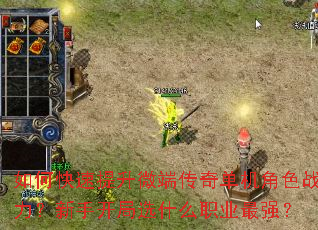 如何快速提升微端传奇单机角色战力?新手开局选什么职业最强? 如何快速提升微端传奇单机角色战力?新手开局选什么职业最强?