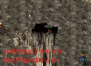如何查看新开传奇网站中白野猪的爆率设置? 如何查看新开传奇网站中白野猪的爆率设置?